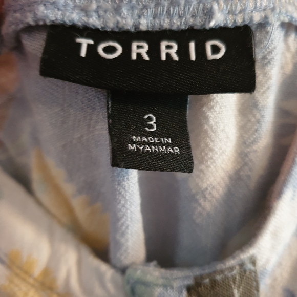 Torrid Stretch Challis Fit Flare Cami - Picture 3 of 7